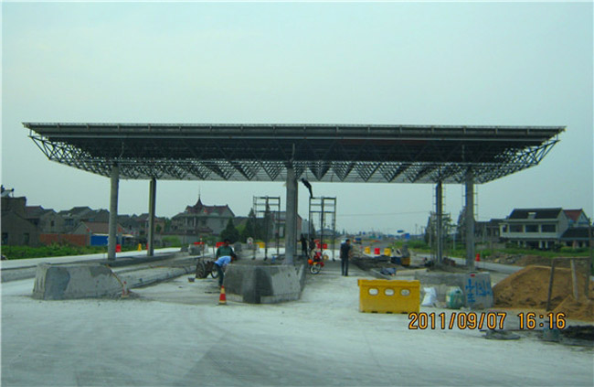 图们收费站网架工程
