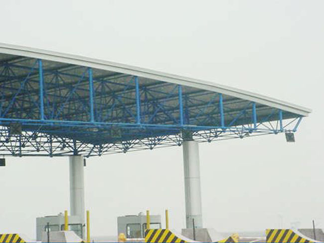 图们收费站网架工程