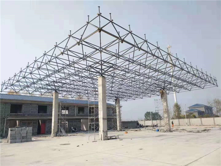 图们加油站网架