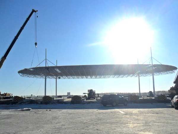 图们加油站网架案例